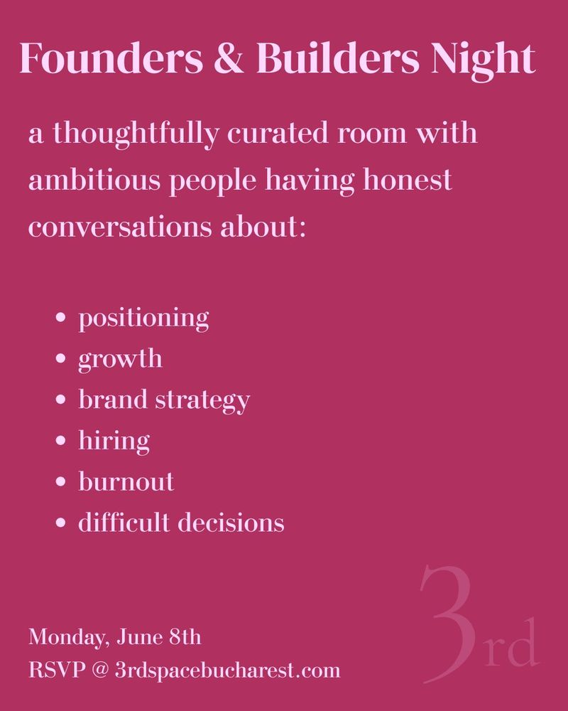 Why I'm Hosting Founders & Builders Night in Bucharest